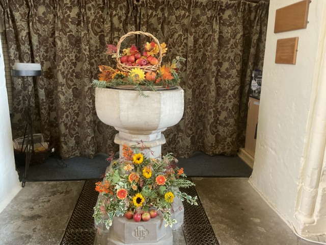 St Mary's Kintbury, Harvest Flowers (3)